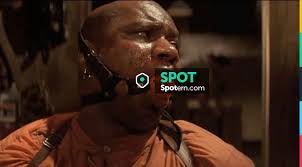 The gag SM red ball of Marsellus Wallace (Ving Rhames) in Pulp Fiction