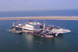 Platform installation/removal and pipelay vessel. Pioneering Spirit Allseas