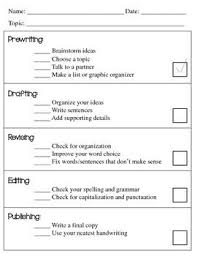 Writing Process Checklist Worksheet Free Writing Process Checklist Writing Process Writing