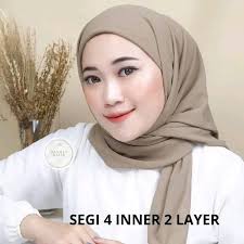 Segi Empat Inner 2 Layer Bahan Polly Cotton Cocok Untuk Harian
