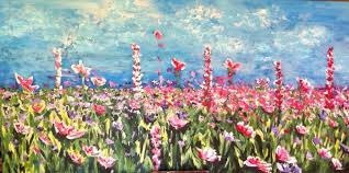 Bloemenveld Art Painting