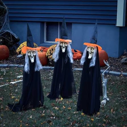 Halloween Lawn Witches l Fall Yard Decorations l PopFun