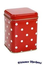 Teedose Punkte Rot 100g Ostfriesentee De Online Shop Teedose Dose Teedosen
