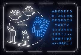 Amazon l6 offer · amazon l7 . Pay Inequality Neon Light Concept Icon Compensation Discrimination Salary Inequity Stock Vector Crushpixel