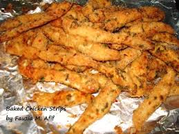 Place the chicken wing, skin side down, on the rack. Baked Chicken Strips Fauzia S Kitchen Fun Baked Chicken Strips Baked Chicken Chicken Strips