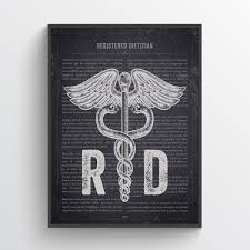 Rd Gift Registered Dietitian Print Dietitian Poster Etsy Doctors Office Decor Trainer Gifts Medical Decor