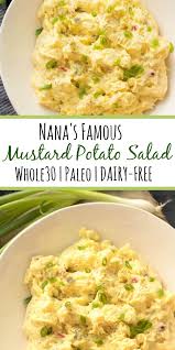Summertime is the pinnacle for this dish as we find ourselves dining beneath the sun on plaid blankets with friends and family. Whole30 Mustard Potato Salad Paleo Dairy Free Gf Whole Kitchen Sink
