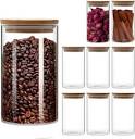 Amazon.com: Encheng Glass Jars Set,Borosilicate Glass Food Storage ...