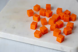These are julienne, chiffonade, jardiniere, brunoise, macedoine and paysanne. Macedoine Cut