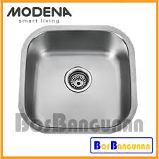It is the best rated in the market, and with all the sophistication, creative design and solidity it brings, no other kitchen sink comes close to it. Bak Cuci Piring Stainless Steel Modena Ks5150 Kitchen Sink Modena Lesina Ks 5150 45x45 Cm Shopee Indonesia