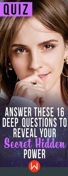 Jun 29, 2021 · a comprehensive database of more than 56 power quizzes online, test your knowledge with power quiz questions. Quiz Answer These 16 Deep Questions To Reveal Your Secret Hidden Power Quiz Book Quizzes Deep Questions