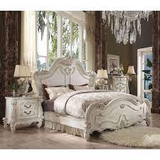 Compare & buy acme furniture online. Acme Furniture 21760q Versailles Bone White Panel Queen Size Bedroom Set 3 Pcs Walmart Com Walmart Com