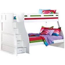 Belmar White 4 Pc Twin Full Step Storage Bunk Bed Bunk Beds With Storage White Bunk Beds Rooms To Go Kids