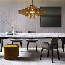 30 Fantastic Chandelier Lamp Design To Make Your Dining Room Look More Expensive Dining Room Contemporary Dining Table Marble Dining Room Design Modern
