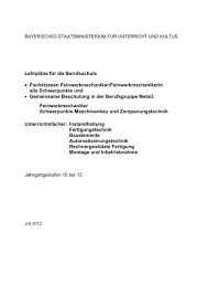 Check spelling or type a new query. Lp Feinwerkmechaniker Berufsgruppe Metall Isb Bayern