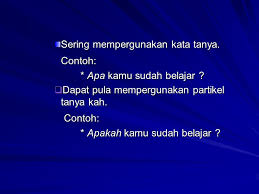 Kalimat ini memiliki dua klausa yang sifatnya sederajat yang digabungkan melalui konjungsi. Kalimat Berita Tanya Dan Perintah Ppt Download