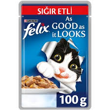 Felix Sigir Etli Tam Yas Kedi Mamasi 100 G Pouch Migros