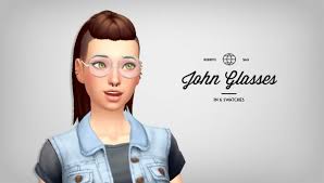 Platform:pc which language are you playing the game in? Simsworkshop John Glasses By Burritosims Sims 4 Downloads
