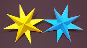 Origami Tutorial How To Make Simple 3d Paper Star For Christmas Deco 3d Paper Star Origami Tutorial Paper Stars