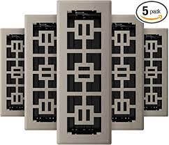 Accord ventilation amfrsnb 4×10 floor register with decorative wicker design 7. Amazon Com Imperial Rg3274 Tokyo Decorative Floor Register 3 X 10 Inch Brushed Nickel 5 Pack Home Improvement
