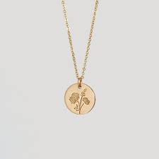 Birth Month Flower Necklace Australia November Birth Flower Chrysanthemum November Birth Flower Silver Flower Necklace Birth Flowers