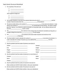 Check spelling or type a new query. Basic Atomic Structure Worksheet Answers Download Pdf