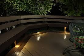 Dekor Led Recessed Down Lights Provide Subtle Lighting Under Deck Benches Deck Lighting Solar Deck Lights Contemporary Outdoor Lighting