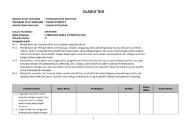 Pin di rpp kurikulum 2013 revisi dalam silabus read more Doc Silabus Tdo Soraya Rena Academia Edu
