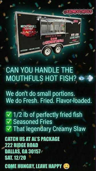 Mouthfuls Food Truck — Fast food restaurant food truck in Dallas, Georgia