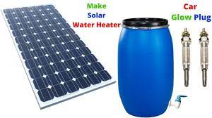 Make Solar Water Heater From Car Glow Plug Homemade Water Heater Diy So Solar Water Heater Diy Water Heater Diy Solar Water Heater