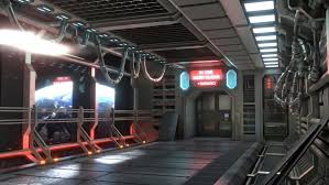 Futuristic Space Station Interior Digital Art 3 Dimensional Art Scenes Futuristic Sci Fi Sci Fi City Corridor Deviantart