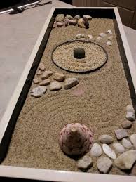 My Mini Zen Garden Made With Sand And Objects Personally Found By Me Japanesegardens Minigardens Zengar Miniature Zen Garden Zen Garden Diy Mini Zen Garden
