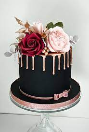 Think you're not capable of such outlandish and extravagant baking craftsmanship? 30 Stylish Black Wedding Cakes Wedding Forward Beautiful Birthday Cakes Cake Designs Pretty Cakes