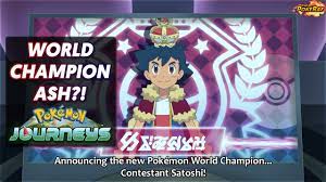 World Champion Monarch Ash Ketchum?! Ash Wins The Pokémon World  Championships?! - Pokémon Journeys - YouTube