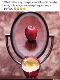 What Better Way To Explain Social Media Than By Using This Image Not Everything You See Is Perfect J J Y 1 J Ifunny Social Media Quotes Social Media Pictures With Deep Meaning