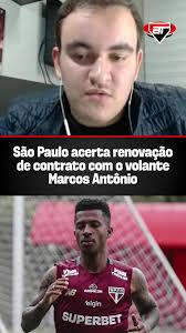 O São Paulo prorrogou o contrato de Marcos Antônio até junho de 2026. O  volante, que se recupera de lesão na coxa, conquistou espaço no elenco e  segue nos planos do clube., O acordo mantém o atleta ...