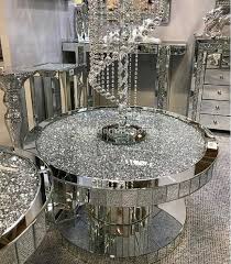 This Gorgeous Mirrored Coffee Table Has A Top Section Thats Filled With The Beautiful Cr Mirrored Furniture Decor Mirrored Bedroom Furniture Glam Bedroom Decor