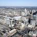 Aerial views of Nashville skies with police bird of justice
