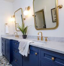 Coloured cabinetry painted in benjamin moore gentleman's gray, brass accents and geometric patterns. Transitional Family Home With Grey Kitchen Home Bunch Interior Design Ideas