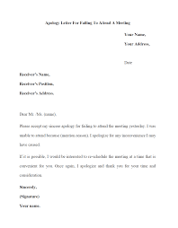 Maybe you would like to learn more about one of these? Apology Letter Sample Apology Letter For Failing To Attend A Meeting Iwriteessays