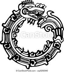 Aztec Maya Dragon Tattoo Aztec Maya Dragon Vector Great For Tattoo Can Be Fully Personalized And Colored Canstock