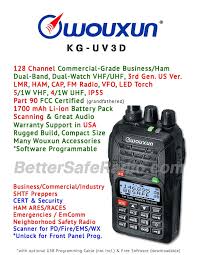 I am having the same issue. Closeout Wouxun Kg Uv3d Amateur Two Way Radio Bettersaferadio