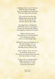 Here S A Poem I Created For My Mom Dad S Wedding Vows Renewal I Have Changed The Personal Information As I Wanted The Original To Be Special Between My Paren