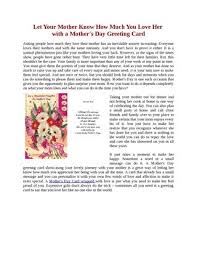 There are lots of ways to personalize your mother's day card templates. Let Your Mother Know How Much You Love Her With A Mother S Day Greeting Card By Joy Sam Issuu