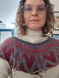 How to ensure a good fit for a round yoke sweater with colorwork?