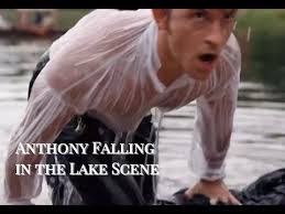 Anthony Falling in the Lake Scene-Kate and Anthony-Bridgerton Season 2