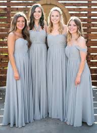 Love The Different Styles Of These Grey Bridesmaid Dresses Two Piece Bridesmaid Dresses Find Bridesmaid Dresses Blue Bridesmaid Dresses