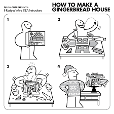 If Recipes Were Ikea Instructions How To Make A Gingerbread House Ikea Instructions Make A Gingerbread House Ikea