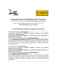 To access bcommerce internet banking: Pdf Online Banking Customers Insights From Germany