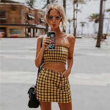 Black And Yellow Checkered Skirt Pin On Coachell